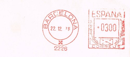 BARCELONA  22-12-78  num 2226. Carta Generalitat