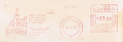 BARCELONA  14-1-77. La Caixa   87341  num 4487