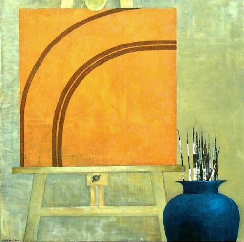 “Promesa”, pintura de Marina Richterová, año 2010, 80 x 80 cm