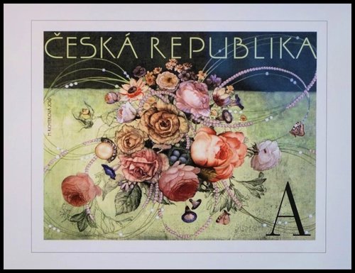 Diseño original de Marina Richterová para el sello emitido por la República Checa en 2016