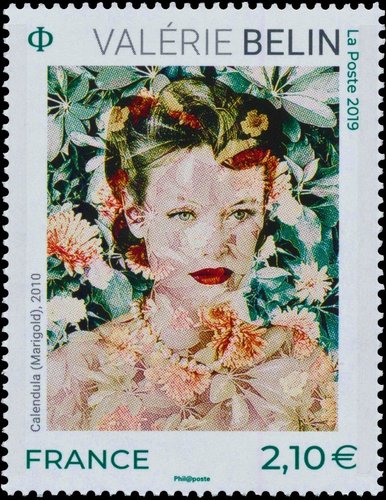 Francia, 2019, “Calendula” (2010), obra de Valérie Belin. Sello impreso en offset