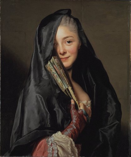 “Mujer con velo” (1768), de Alexander Roslin (1718-1793). Óleo sobre lienzo, 65 x 54 cm. Museo Nacional de Suecia. La retratada es en realidad Marie-Suzanne Giroust (1734-1772), artista francesa y mujer de Roslin, que falleció a los 38 años de un cáncer de mama