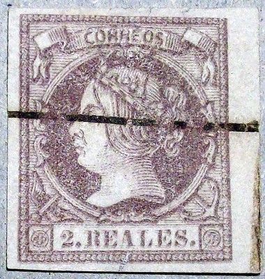 52 - maculatura anulada con raya tinta