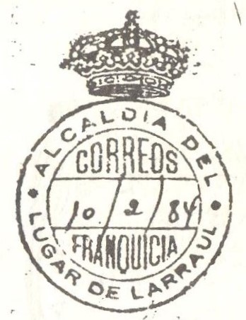Franquicias del País Vasco. Guipúzcoa. Larraul. 1984-02-10.jpeg