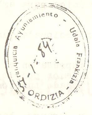 Franquicias del País Vasco. Guipúzcoa. Villafranca de Ordicia. 1984-01-31.jpeg