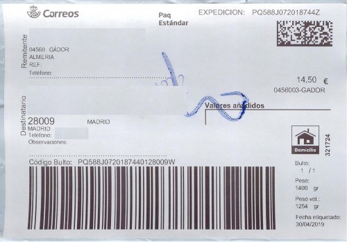 Etiqueta Grande. Nueva. Paq Estándar. 0456003-Gador. 321724. Domicilio. 14,50. 10x14,7. 2019-04-30. Baja.jpeg