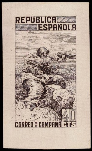 ESPAÑA. Ed. NE 55B. 1939. PRUEBA DE PUNZÓN. 40 cts.jpg