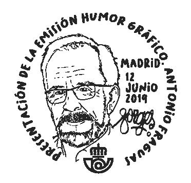 Madrid. 2019-06-12 al 16. 51 Feria Nacional del Sello. Matasellos. Presentación Forges. 2019-06-12.jpg