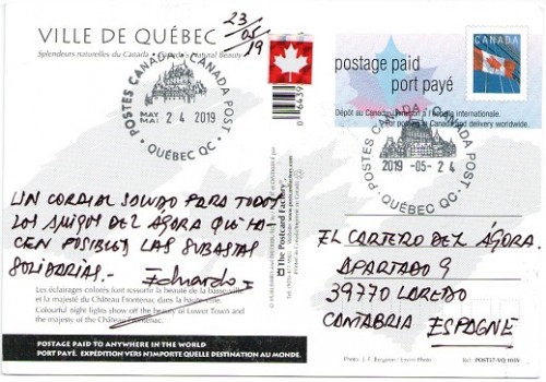 Canada con saludos