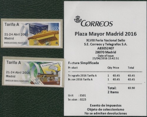 BUZON Y TELEGRAFO VALORES TARIFA A DIA 23 FERIA PLAZA MAYOR 2016.jpg