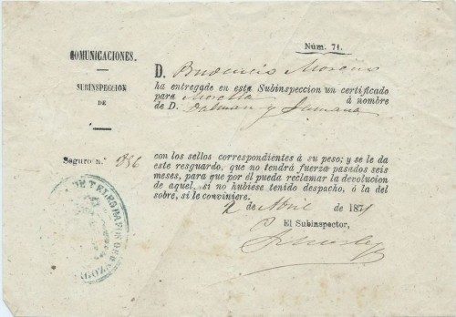 Z-1871. Resguardo certif. Zarag.jpg