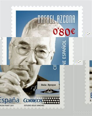 2011-07-22. Cine español. Rafael Azcona. Sello. Baja.jpg