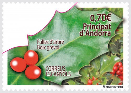 Andorra. 2019-07-08. Fulles d'arbre. Boix grévol. Boceto. 2. Offset. Baja.jpg