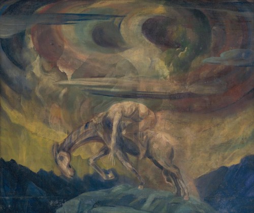 “Nirvána” (1922), de Anton Jasusch; óleo sobre lienzo, 95.7 xx 80.5 cm