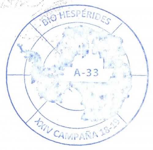 Correo Polar. 2018-19. XXXII Campaña Antártica. Sobre. Reverso. Marca XXIV Campaña 18-19. Baja.jpg