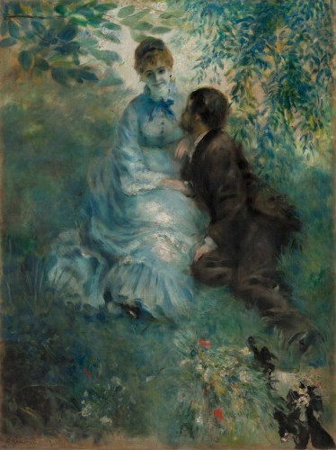 Auguste Renoir, “Los amantes”; óleo sobre lienzo, 175 x 130 cm