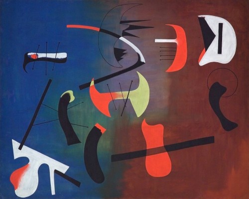 Joan Miró, “Composición” (1933); óleo sobre lienzo, 162.5 x 130 cm