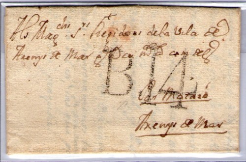 Barcelona a Arenys 1777