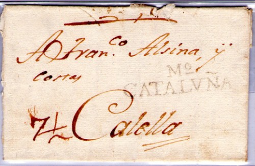 Mataró a calella 1794