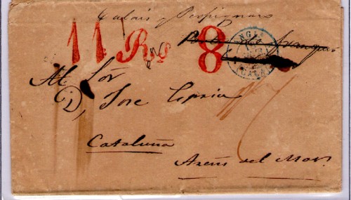 Mejico a Arenys 1838