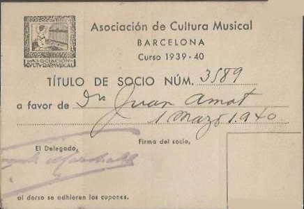 Asociacion Cultural carnet