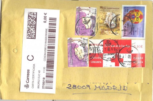 Etiqueta térmica digital. Nueva. Madrid Suc 40. Carta certificada. 2019-08-27. 11.30. 4,1x10. 0,00 euros. Sobre. Baja.jpg