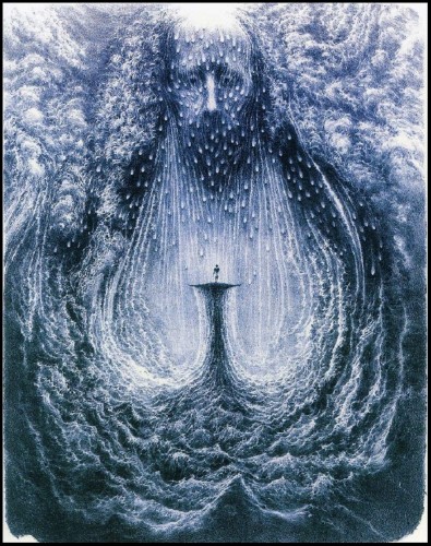 Albín Brunovský, “Luz del alma”; litografía, una versión del año anterior (1993)