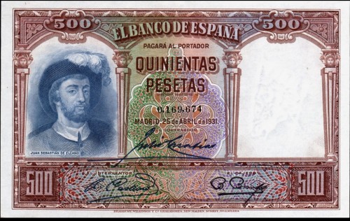 ESPAÑA BILLETE 500 PESETAS 1931 ELCANO ANVERSO.jpg