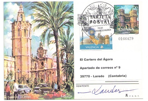 matasellos turístico fallas Valencia