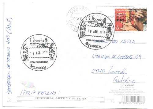 matasellos turístico de Ubeda