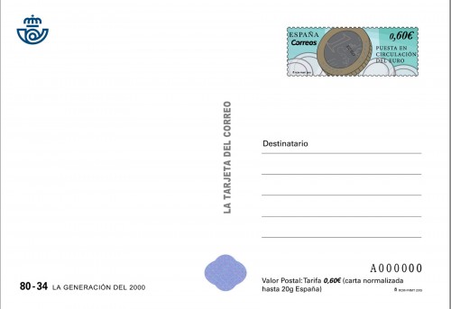 2019-09-19. La Generación del 2000. Tarjeta prefranqueada. Boceto. Anverso. Baja.jpg