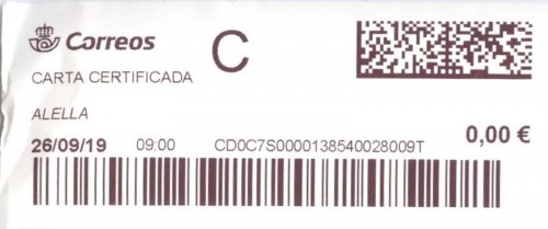 Etiqueta térmica digital. Nueva. Alella. Carta certificada. 2019-09-26. 09.00. 4,1x10. 0,00 euros. Baja.jpg