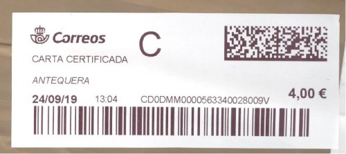 Etiqueta térmica digital. Nueva. Antequera. Carta certificada. 2019-09-24. 13.04. 4,1x10. 4,00 euros.jpg