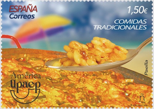2019-10-11. América UPAEP. Comidas tradicionales. Paella. Boceto.jpg