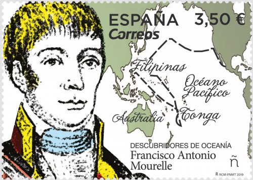 2019-10-21. Descubridores de Oceanía. Francisco Antonio Mourelle. Boceto.jpg