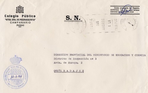 FRAN EDU Badajoz CAMPANARIO CP Ntra Sra de Piedraescrita 1994 r.jpg