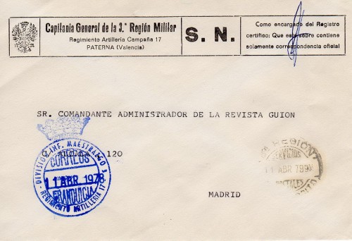 FRAN MIL DIVISION INFANTERIA MAESTRAZGO REG ART 17 F 1978.jpg