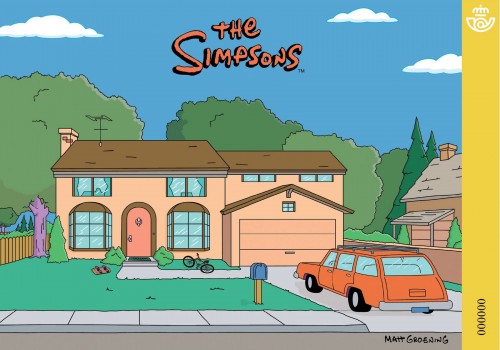 2019-11-04. Series de televisión. The Simpsons. Boceto. Plegado.jpg