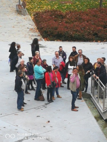 Grupo en la explanada