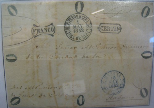 Baeza. Isla de Cuba. Santiago de Cuba. Tipo 2. 1852-05-01. Carta. Baja.jpg