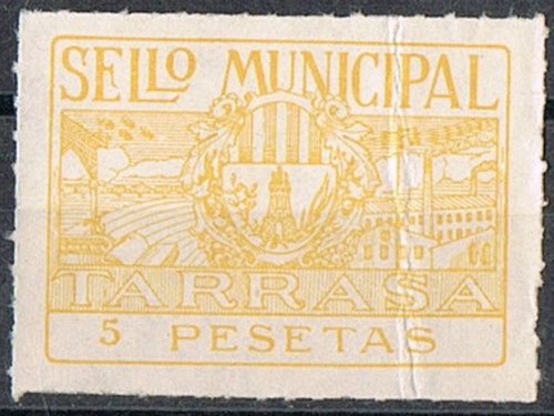 Tarrasa 5 pts amarillo pálido