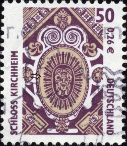 Bundes 2210 White aureole on the left side of the oval.jpg