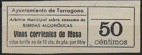Tarragona 50 cts