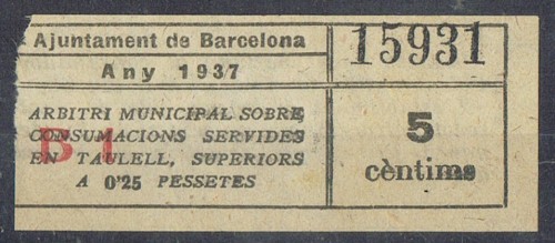 Consumaciones 1937