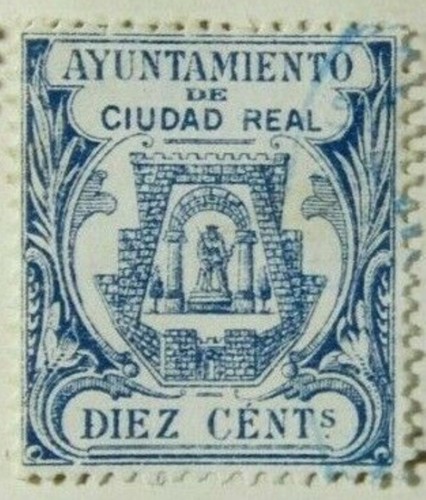 Ciudad Real 10 cts azul oscuro