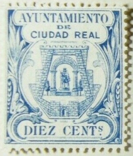 Ciudad Real 10 cts azul claro