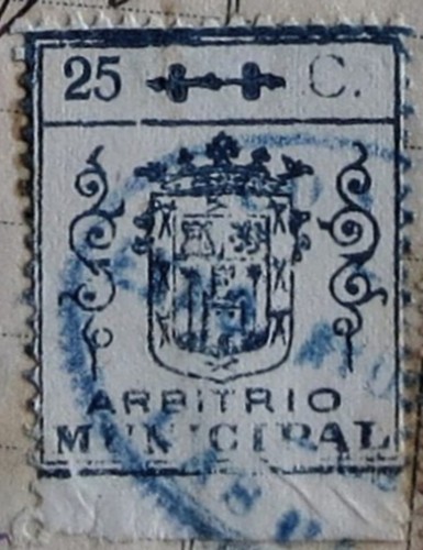 LAS PALMAS 25 cts   año 1922