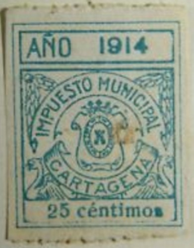Cartagena 25 cts 1914