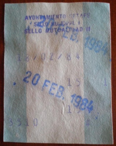 Getafe ticket