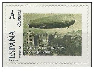 ZEPELIN SOBRE BARCELONA